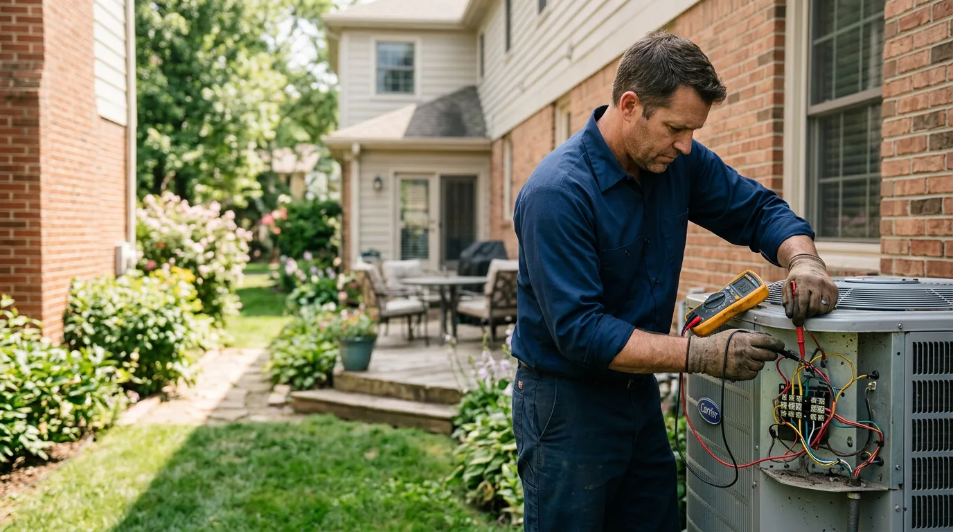 HVAC technician working near Ector, TX